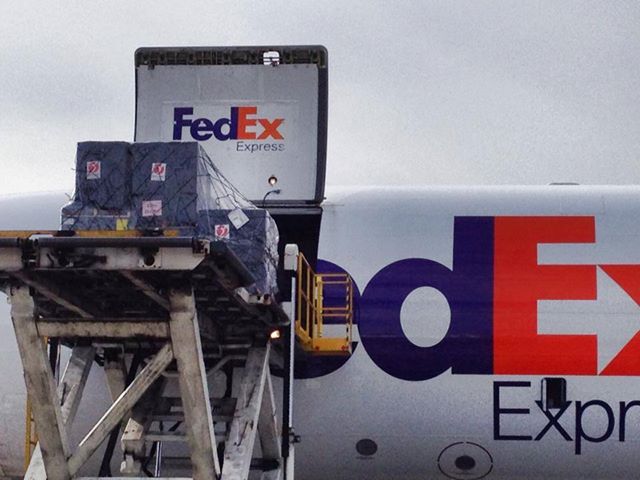 Fed-Ex loading in Los Angeles, California headed to Cebu-Philippines