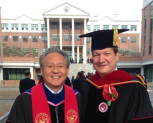 KNU Presents Asia-Pacific Regional Director, Rev. Mark Louw, with Honorary Doctorate of Divinity