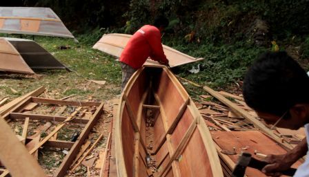 More than 10 boats are being built for livelihood rehabilitation