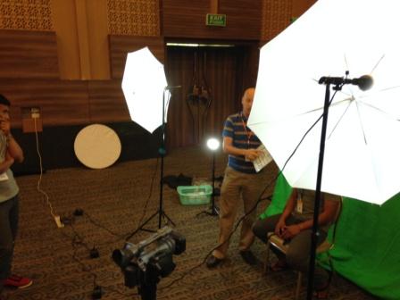 Training in effective use of lighting for video production.  Security prohibits showing of faces.