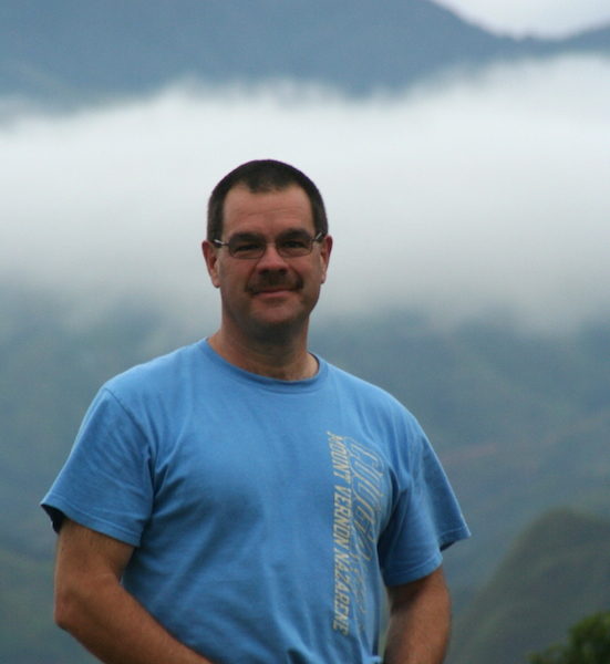 Jeff Myers at Dusin Station in the Highlands of Papua New Guinea.