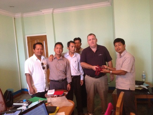 Myanmar participants along with Scott Stargel