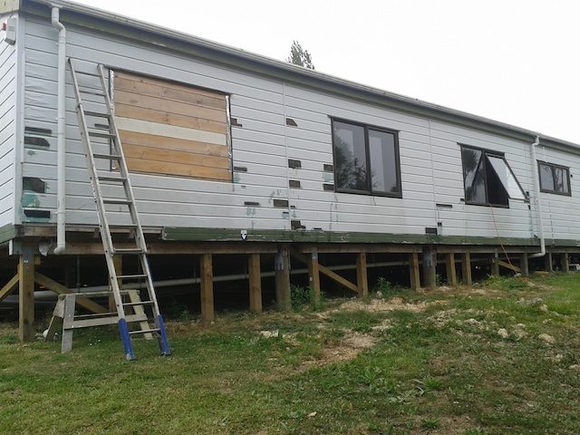 New siding, windows, and various other updates.