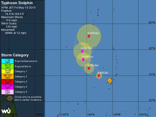 Typhoon Dolphin Map