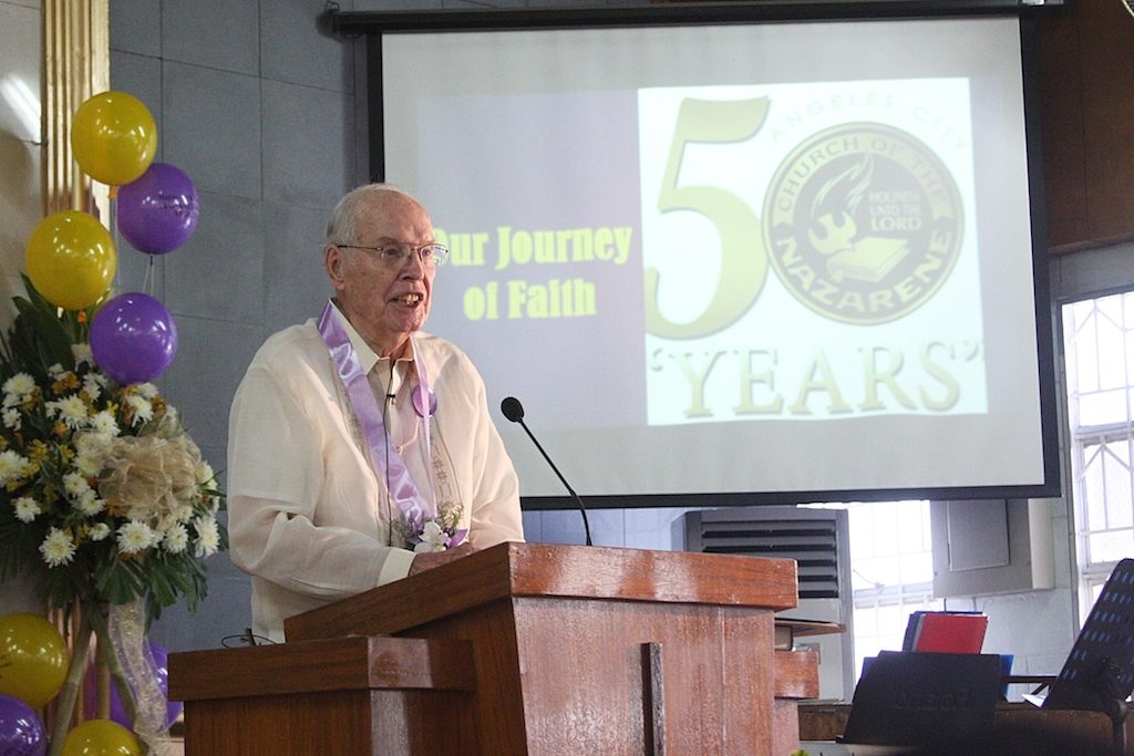 Dr. Ronald Beech, retired missionary and founding pastor of the Angeles City Church. 