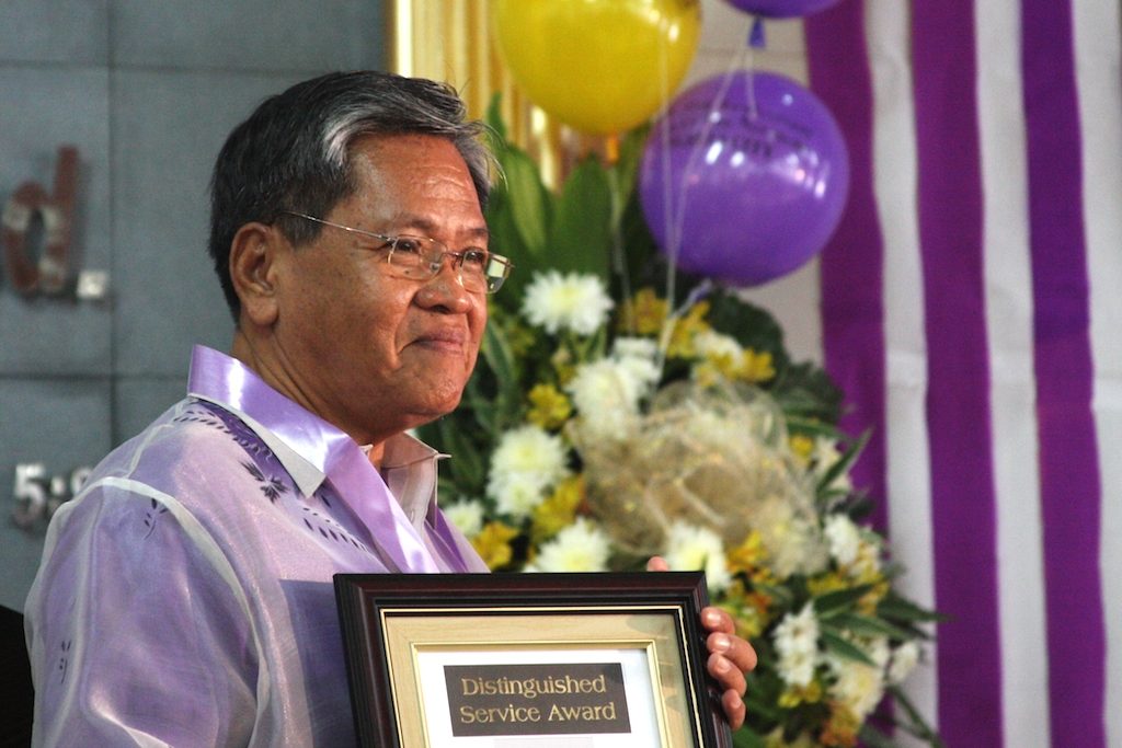 Dr. Angelito Agbuya honored with a DSA.