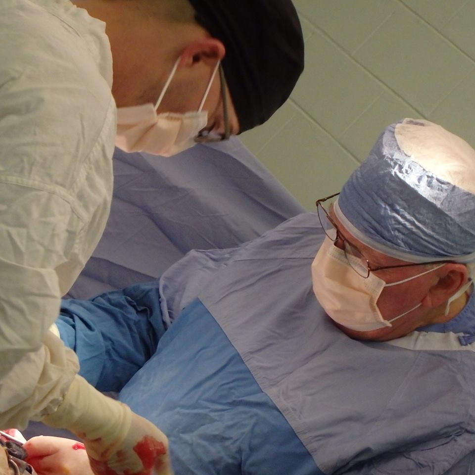 Dr. Mark in surgery.